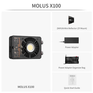 ZHIYUN MOLUS X100: Pocket COB Light - Zhiyun Australia