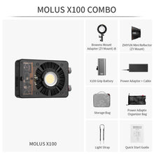 Load image into Gallery viewer, ZHIYUN MOLUS X100: Pocket COB Light Combo Pack - Zhiyun Australia